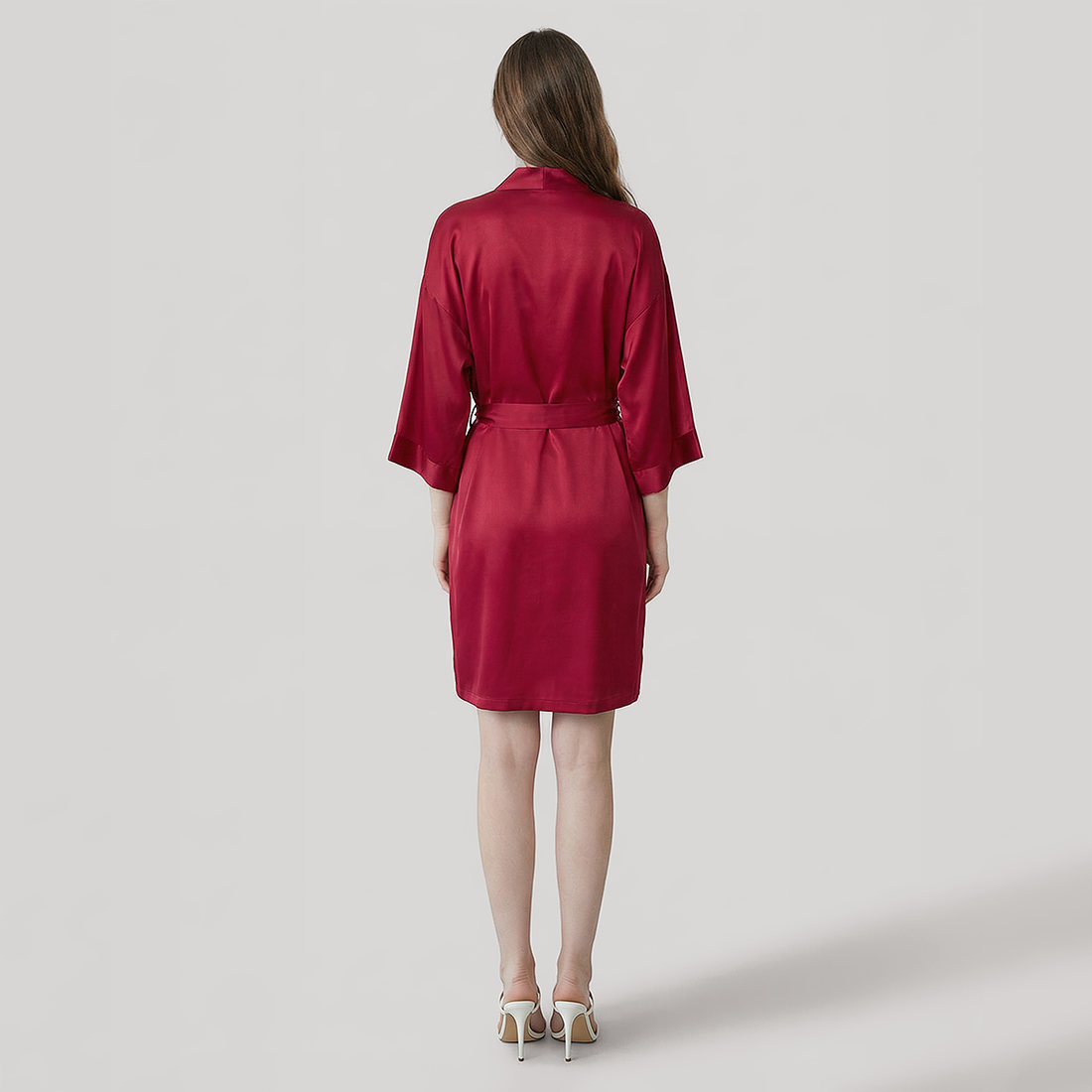 16 Momme Silk Robe - Lightweight Morning Robe for Women - Nomee