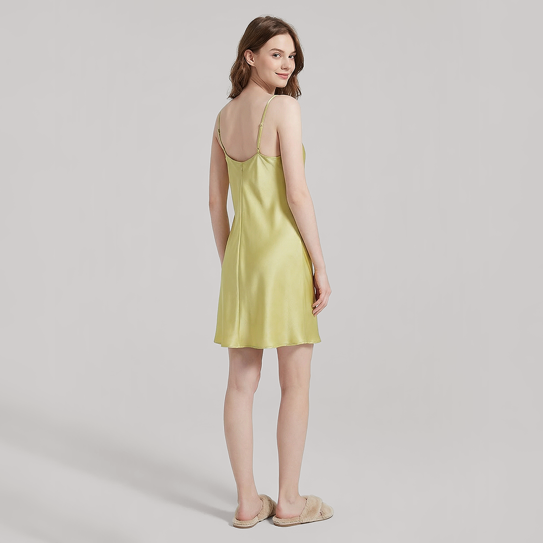 19 Momme Silk Cowl Neck Slip Dress - Sexy Nightgown - Nomee
