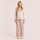 100% mulberry silk long sleeved women's sleepwear two-piece set-Nomee