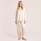 Fashion lace decorated silk sleepwear set-Nomee