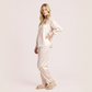 Fashion lace decorated silk sleepwear set-Nomee