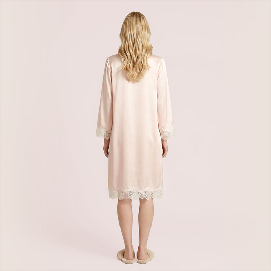 100% Mulberry Silk lace Strap+Sleeprobe 2-piece Set-Nomee