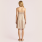 100% Mulberry Silk Lace Sleeping Long Dress-Nomee