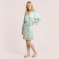 Silk camisole long dress+nightgown 2 piece of set-Nomee