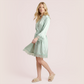 Silk camisole long dress+nightgown 2 piece of set-Nomee