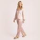100% mulberry silk long sleeved women's sleepwear two-piece set-Nomee