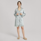 Nomee 100% Mulberry Silk Lace Trim Pajama Set-Nomee