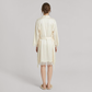 Nomee 100% Mulberry Silk Lace Trim Pajama Set-Nomee
