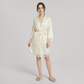 Nomee 100% Mulberry Silk Lace Trim Pajama Set-Nomee