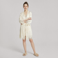Nomee 100% Mulberry Silk Lace Trim Pajama Set-Nomee