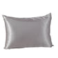 Wholesale zipper solid pillowcase double sided faux silk pillow cover-Nomee
