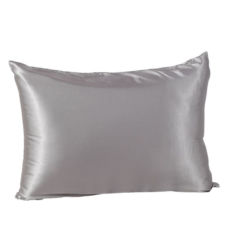 Wholesale zipper solid pillowcase double sided faux silk pillow cover-Nomee