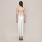 100% Mulberry Silk Lace Trim Cami Nightgown Set - Nomee