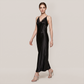 100% Mulberry Silk Lace Trim Cami Nightgown Set - Nomee