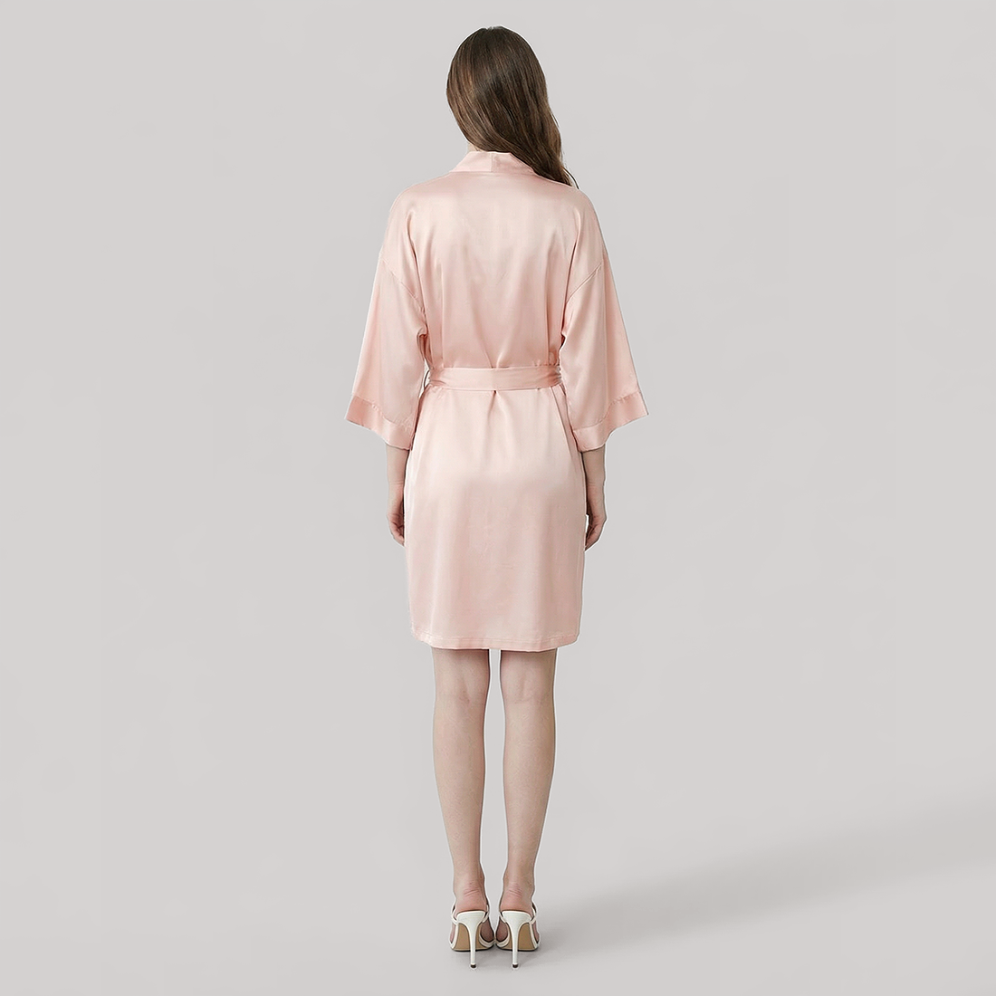 16 Momme Silk Robe - Lightweight Morning Robe for Women - Nomee