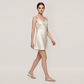 100% Mulberry Silk Lace Cami Short Nightgown - Nomee