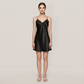 100% Mulberry Silk Lace Cami Short Nightgown - Nomee