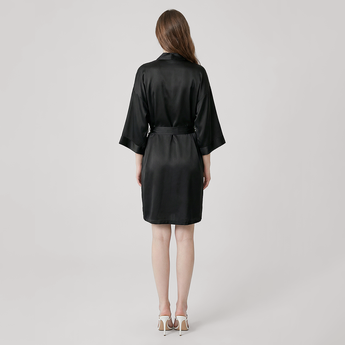 16 Momme Silk Robe - Lightweight Morning Robe for Women - Nomee