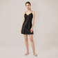 100% Mulberry Silk Lace Cami Short Nightgown - Nomee