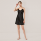 100% Mulberry Silk Lace Cami Short Nightgown - Nomee