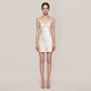 100% Mulberry Silk French Lace Backless Cami Nightgown - Nomee