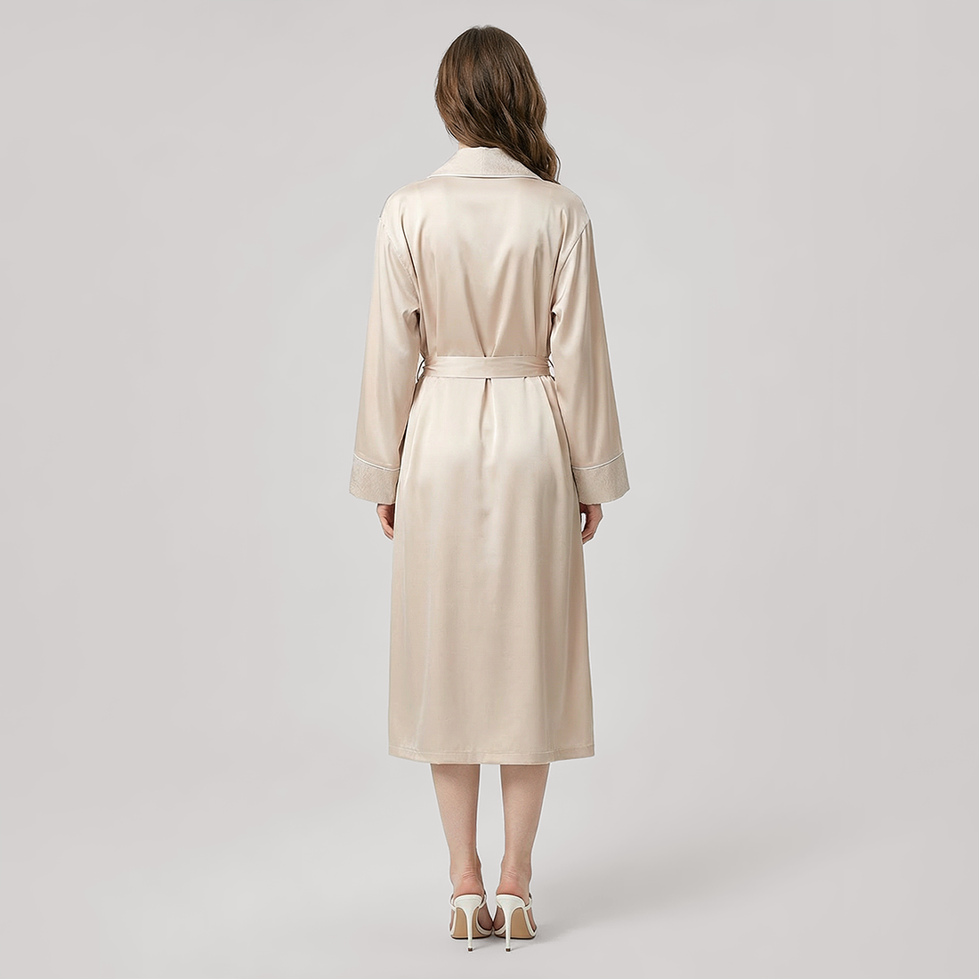 19 Momme Mulberry Silk Robe for Women - Premium Bathrobe - Nomee