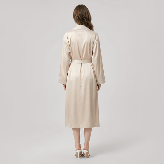 19 Momme Mulberry Silk Robe for Women - Premium Bathrobe - Nomee
