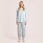 Fashion lace decorated silk sleepwear set-Nomee