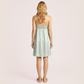 100% Mulberry Silk Lace Sleeping Long Dress-Nomee