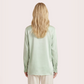 Silk V-neck long sleeved shirt-Nomee