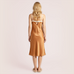 Silk back hollow suspender nightgown-Nomee