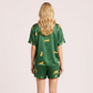 100% Mulberry Silk Home Casual Pajama Set-Nomee
