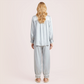 Fashion lace decorated silk sleepwear set-Nomee