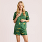 100% Mulberry Silk Home Casual Pajama Set-Nomee