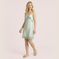 Silk camisole long dress+nightgown 2 piece of set-Nomee