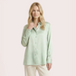 Silk V-neck long sleeved shirt-Nomee