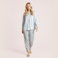 Fashion lace decorated silk sleepwear set-Nomee