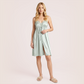 100% Mulberry Silk Lace Sleeping Long Dress-Nomee