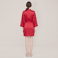 100% Mulberry Silk V-Neck Robe - Nomee