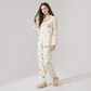 Women's Lyocell Tencel Cotton Pajama Set Long Sleeve Pants Loungewear - Nomee