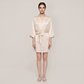 100% Mulberry Silk V-Neck Robe - Nomee