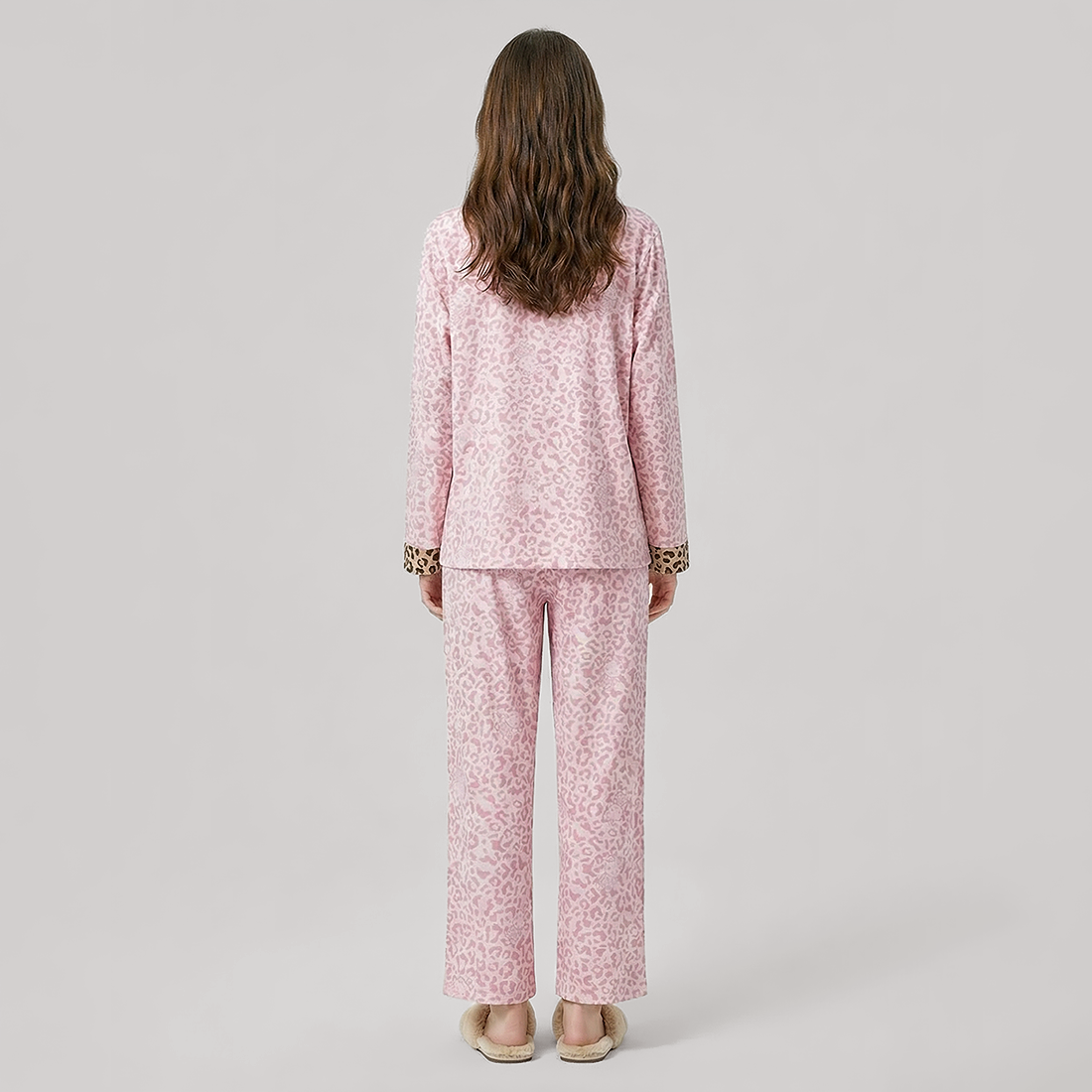 Women's Lyocell Tencel Cotton Pajama Set Long Sleeve Pants Loungewear - Nomee