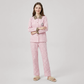 Women's Lyocell Tencel Cotton Pajama Set Long Sleeve Pants Loungewear - Nomee