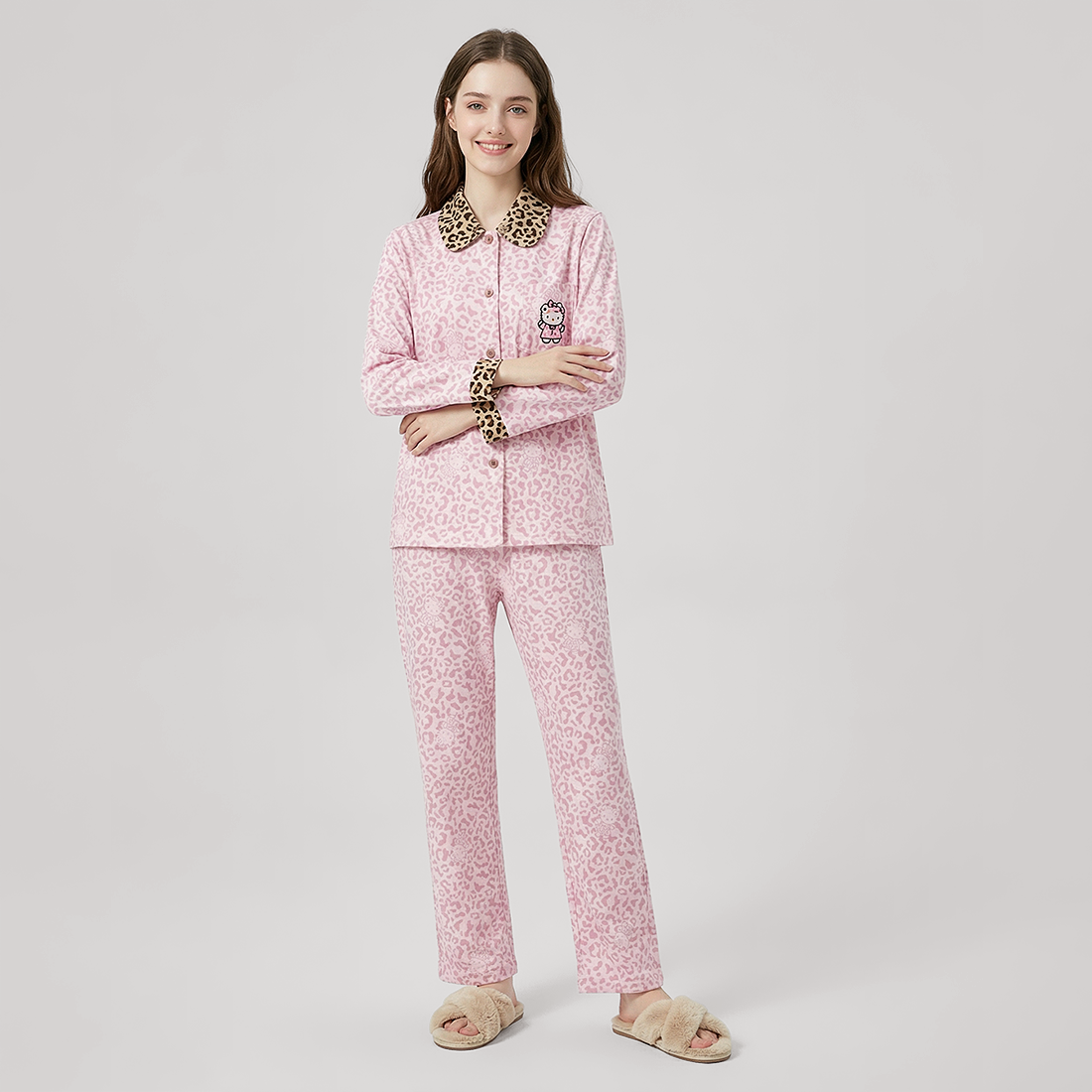 Women's Lyocell Tencel Cotton Pajama Set Long Sleeve Pants Loungewear - Nomee