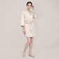 100% Mulberry Silk V-Neck Robe - Nomee