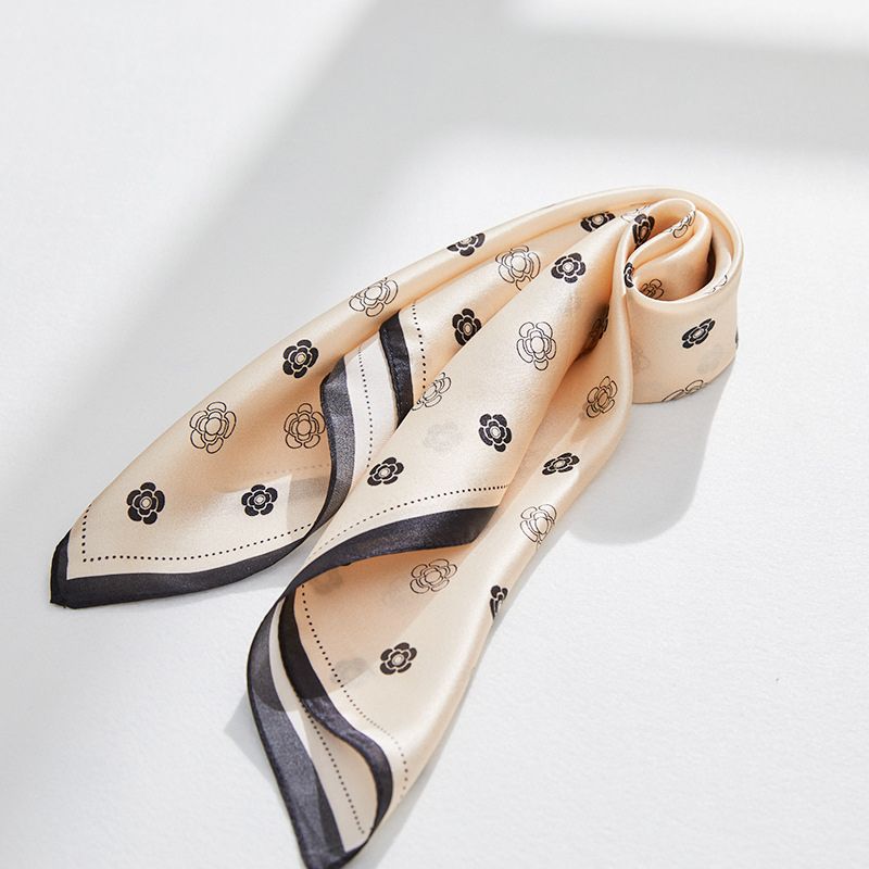 Wholesale mulberry silk small square scarf-Nomee