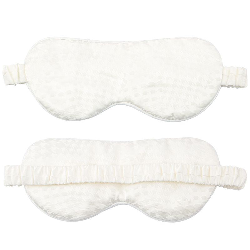 Wholesale double sided houndstooth silk sleep mask-Nomee
