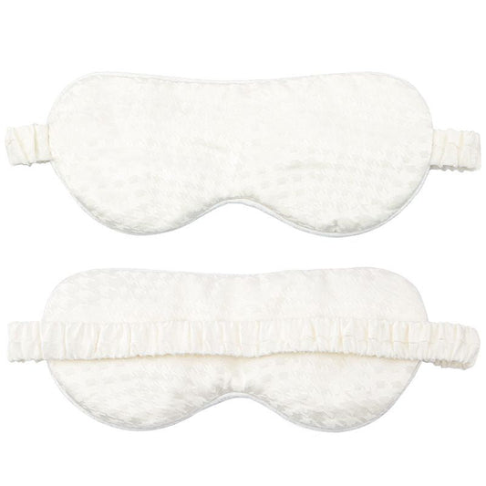 Wholesale double sided houndstooth silk sleep mask-Nomee