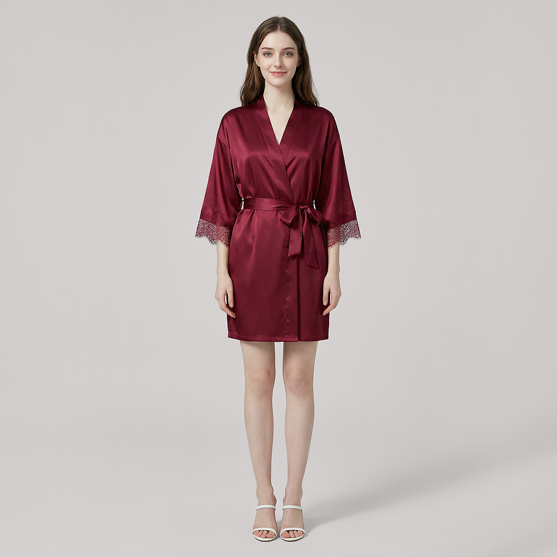 100% Mulberry Silk Robe for Women - High-End Bathrobe - Nomee