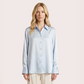 Silk V-neck long sleeved shirt-Nomee